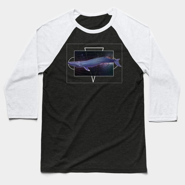 Space whale Baseball T-Shirt by uialwen